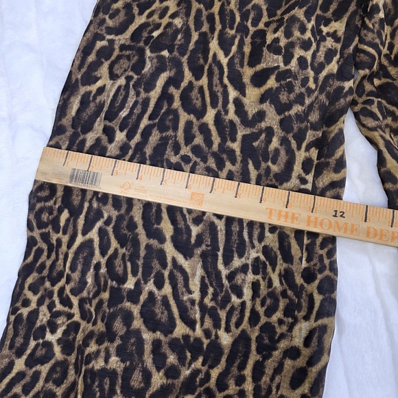 Ralph Lauren Purple Label Daria Ocelot Print Linen Voile Pants Womens 2 $1990 - Picture 7 of 11